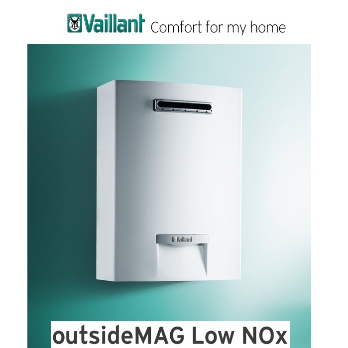SCALDABAGNO A GAS VAILLANT PER ESTERNO OUTSIDEMAG 128/1-5 RT 12 LITRI GPL LOW NOX - NEW